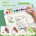 JoyCat Paint with Water Coloring Books for Toddlers, Watercolor Painting Sets for Kids Ages 3-5 4-8, Arts and Crafts Drawing Activities Toy Birthday Gifts for Boys Girls (Dinosaur & Vehicle)
