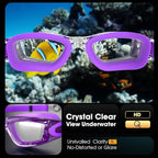 Braylin Swim Goggles, 2-Pack Swimming Goggles, Anti Fog, No Leaking For Adult Women Men Youth