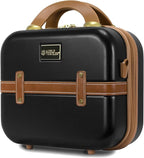 World Traveler VentureX Airline Approved 2-Piece Carry-On Luggage Set – Lightweight Hardside Polycarbonate Suitcase with Spinner Wheels - Gatsby Black