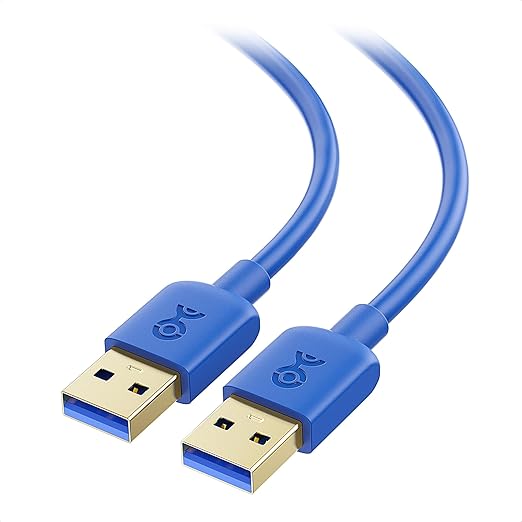 Cable Matters 5Gbps USB 3.0 Cable - 6ft, Male to Male USBA to USBA Cable, USB Cord, Blue