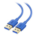 Cable Matters 5Gbps Long USB 3.0 Cable - 10ft, Male to Male USBA to USBA Cable, USB Cord, Blue