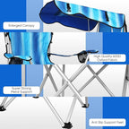 VTOY Portable Camping Chair with Canopy - Folding Chair with Canopy, Durable 600D Oxford Canopy Chair for Camping, Beach, Picnics, Fishing & Sports