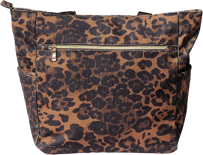 ESVAN Original Floral Tote Bag Large Shoulder Bag with Multi Pockets for Gym Travel Beach Daily Bags