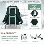 Focdod Laptop Backpack for Women Bookbag: 15.6 inch Work Backpacks with Pouch Pocket for Large Capacity Cup & USB Charger College Book Bag Travel Business Nurse Teacher Bookbags Anti-theft Back Pack