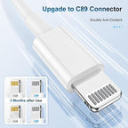 TUMABER 5 Pack Apple MFi Certified iPhone Charger Cable 6Ft, Lightning to USB Cord 6 Foot, 2.4A Fast Charging,Apple Phone Long Chargers for 13/12/11/11Pro/11Max/ X/XS/XR/XS Max/8/7/6, White