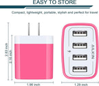 Wall Charger, USB Charger Adapter, AILKIN 4.8A 4Multi Port Fast Charging Station Power Base Block Plug Cube Brick for iPhone, iPad, Samsung Galaxy, Moto, Google Pixel, Kindle Fire Plug Cargador Carro