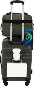Wrangler Smart Spinner Hardside Luggage, 2 Piece Set, Deep Depths