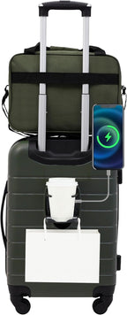 Wrangler Smart Spinner Hardside Luggage, 2 Piece Set, Deep Depths