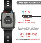 Charger for VeryFit Smart Watch - IDW26, IDW25, IDW23, IDW21, IDW19, IDW17, IDW16, IDW15, IDW13, ID205L, ID206 - Magnetic Charging Cable (2-Pack, 3.3ft/1m)