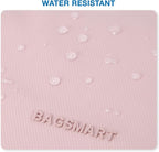 BAGSMART Toiletry Bag for Men, Travel Toiletry Organizer Dopp Kit Water-resistant Shaving Bag for Toiletries Accessories, Door Room Essentials,Pink-large