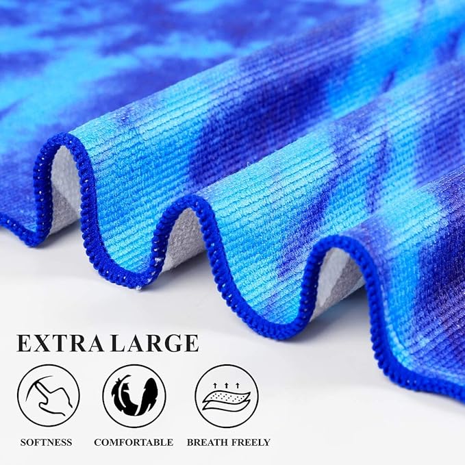 Genovega Oversized Terry Beach Towel 36 x 72 in Soft Extra Large XL Big Pool Towels Adults Clearance Blanket Travel Essentials Cruise Accessories Must Haves Vacation Stuff Lounge Chair Cover Bohemian