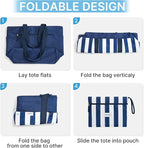 G4Free Beach Bag,Waterproof Beach Tote Pool Bags for Women,Compatible with Cup,Foldable for Weekender Travel