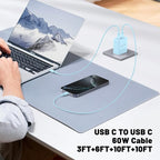 QZIIW Super Fast Samsung Charger Type C,45W Dual Port USB C Fast Charger Block [2-Pack] & Extra Long 60W 3/6/6/10FT USB C Cable - PD Quick Charging 3.0 for Samsung Galaxy S25 Ultra/S24+/S23 iPhone 16