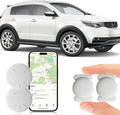 Tracker Device for Vehicles,GPS Car Tracker,No Monthly Fee Car Locator Tracker Work with Apple Find My(iOS Only),Mini Hidden Car Tracker with Magnetic Case - (White,2PCS)