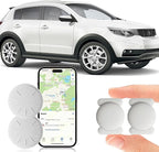 Tracker Device for Vehicles,GPS Car Tracker,No Monthly Fee Car Locator Tracker Work with Apple Find My(iOS Only),Mini Hidden Car Tracker with Magnetic Case - (White,2PCS)