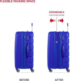 SwissGear 7366 Signature Hardside Expandable Luggage with Spinner Wheels, TSA Lock, Cobalt, Checked-Medium 23-Inch