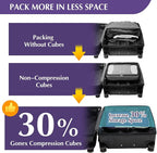 Gonex Compression Packing Cubes, 4pcs Expandable Storage Travel Luggage Bags Organizers (Purple)
