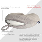 Memory Foam Travel Pillow, Comfortable Travel Neck Pillow U Shape, Support Neck and Head to Relieve Fatigue, Portable Neck Pillow Suitable for Planes, Trains, Self-Driving Cars