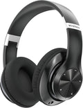 Headphones Wireless Bluetooth with Mic, Wireless Headphones Over Ear with Hi-Fi Audio Deep Bass,3.5MM Cable,Soft-Earpads (NO ANC)