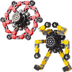 Gokeey Stocking Stuffers Gifts for Grandkids Transformable Fidget Spinners for Kids and Adults Stress Relief Sensory Fidget Toys for Boys Age 8-13 Teen Girls Kids Toys2 Pcs