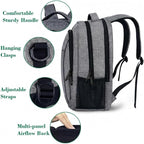 MATEIN Travel Laptop Backpack, Business Anti Theft Slim Sturdy Laptops Backpack Personal Item Bag, Water Resistant College School Computer Bag Gift for Men & Women Fits 15.6 Inch Notebook, Grey