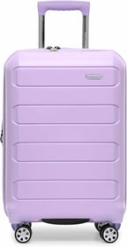 Traveler's Choice Pagosa Hardshell Expandable Luggage with Spinner Wheels, Lavender, 2-Piece Set (22/26)