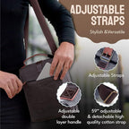 ASEBBO Insulated Lunch Bag for Women & Men (Grey)