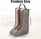 2 Pack Boot Storage Bag, Portable Dust Proof Boot Bags for Cowboy Boots, Shoe Cover Protector Bag for Boots Storage and Organizer Packing, Tall Boot Storage Carry Bag for Travel and Daily Use