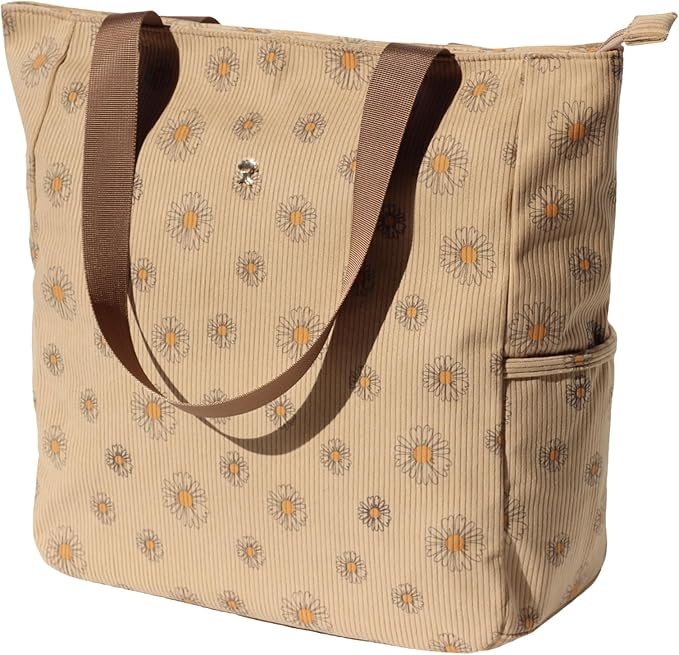 Original Floral Water Resistant Large Tote Bag Shoulder Bag for Gym Beach Travel Daily Bags Upgraded