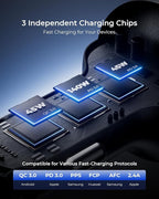 SUNDA 230W USB C Fast Car Charger, 3-Ports Mutiple Car Charger Adapter, Fast Charging PD140W/PPS63W/QC45W Compatible with iPhone17/16/15/MacBook/iPad/Laptop/SamsungS25, Cigarette Lighter USB Charger