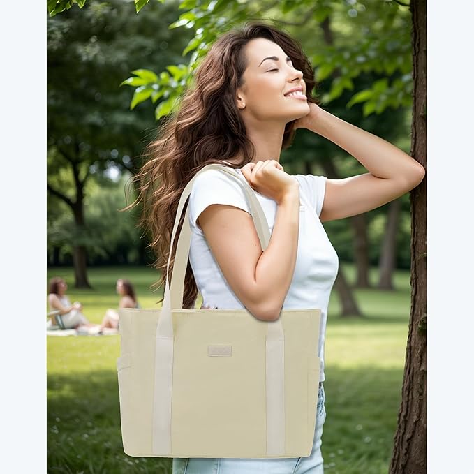 NGIL Yoga Tote Bag, Gym Tote Bag,Work Nurse Tote Bag for Women, Computer Tote for Laptop, Travel Tote Shoulder Bag for Women