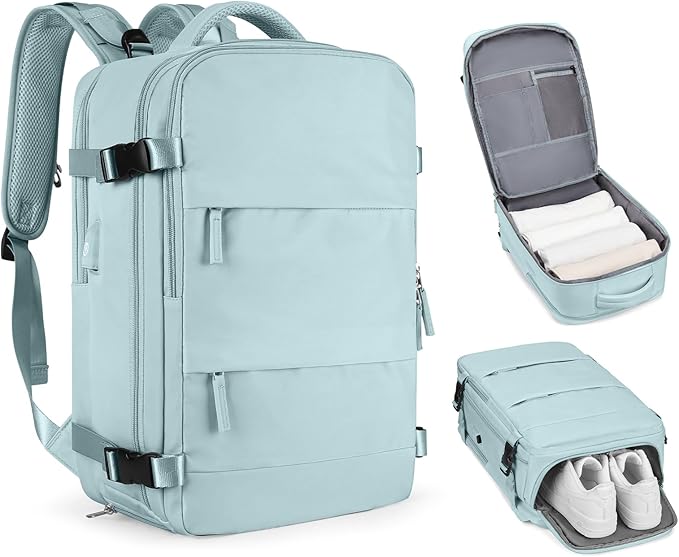 coofay Personal Item Travel Backpack For Women Men Airline Approved Carry On Backpack Flight Approved Waterproof Sports Luggage Backpack Casual Daypack Small Hiking Backpack