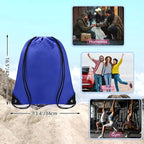 Grneric Drawstring Backpack Bulk 70Pcs String Backpack Drawstring Bags Cinch Bag Sackpack for Men Women Gym(Navy Blue)
