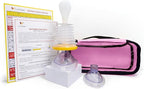 LifeVac Pink Travel Kit - Portable Suction Rescue Device, First Aid Kit for Kids and Adults, Portable Airway Suction Device for Children and Adults