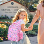 RHCPFOVR Kids Backpack for Girls - Girls Backpack 3-8 Ages Unicorn for Kids 15 Inch School Bookbag for Kindergarten Elementary School Bookbag for Girl 1st 2nd Grade