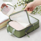 BAGAIL 6 Set Ultralight Compression Packing Cubes Packing Organizer for Travel Accessories Luggage Suitcase Backpack