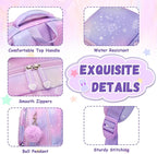 PIG PIG GIRL Kids Backpack for Girls - School Bags for Middle School Students - Book Bag for Elementary Primary - Kawaii Ita Backpack - Purple