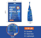 SuccorWare 90 Pieces First Aid Refill Kit - Wound Care Kit Includes Bandages for Home, Travel, Hiking - Portable Replacement Kit for First Aid Medical Supplies（2 Set）