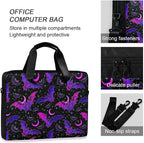 MNSRUU Laptop Bag for 15.6 inch Black Gothic Bats