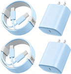 Phone 17 16 15 Charger Fast Charging, 10 FT Long USB C Charger Cord with 20W Type C Fast Phone Charging Block forPhone 17/17 Pro/17 Pro max/Air/Phone 16 15 Pro Max Plus, iPad, Android,Blue