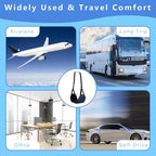 Airplane Foot Hammock for Plane Travel, Foot Sling for Airplane Travel,Portable Leg Hammock for Foot & Leg Support, Improve Comfort, A Must-Have for Long Flights, Work, Travel, 2 Pack, Black & Blue