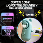 Personal Alarm 130dB Loud Safe Sound Siren, 2 Pack Self Defense Security with LED Light, Safety Alarms Keychain for Women Kids Elders Girls (Cyan+Orange)