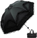 URAWESO Vintage Lace Parasol Gothic Lolita Umbrella UV Sun Protection Witch Cosplay Photoshoot Props Party Decoration