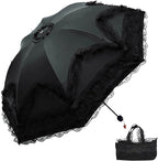 URAWESO Vintage Lace Parasol Gothic Lolita Umbrella UV Sun Protection Witch Cosplay Photoshoot Props Party Decoration
