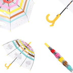 Kids Clear Umbrella for Rain Dome Bubble Umbrellas Windproof for Kids Boys and Girls