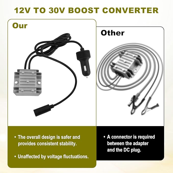 Car Adapter for Starlink Mini, 12V/24V to 30V 3.5A DC Power Cable Supply Universal 9-28V Input Power Converter Accessories for Truck RV Marine & Off-Grid Use