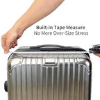 Manual Luggage Scale, Mechanical Luggage Scale with Tape Measure, Up to 80 Pounds/35kg (Black)