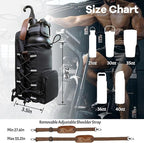 Magnetic Gym Bag for Men and Women, Magnetic Water Bottle Holder for Gym, Small Gym Bag, Gym Gifts for Women and Men (Black-brown, <40 OZ)