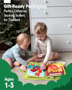 hahaland Busy Book for Toddlers 1-3 - Montessori Toys Busy Board for 1 Year Old Boy Gifts Girl Toys Educational Learning Quiet Activity Books Gifts Toddler Travel Toys for One Year Old Birthday Gift