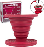 Kuissential SlickDrip Pour Over Coffee Dripper-Collapsible, Reusable Silicone Coffee Filter Cone Holder-Manual Coffee Brewer Makes One to Two Cups of Strong Brew-Great for Hiking, Camping, Gifts